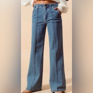 So Me Blue Mid-rise straight leg Women's Jeans